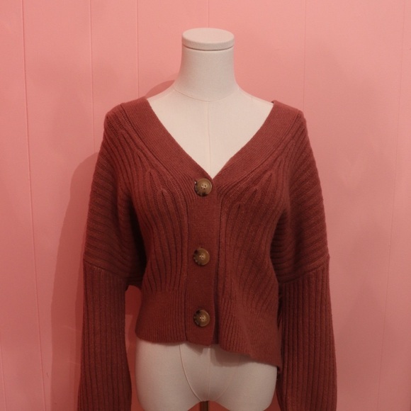 Dynamite Cozy Knit Button-Up Sweater - Picture 3 of 5
